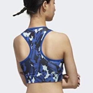 Adidas Zoe Saldana Collection sports bra racer back blue